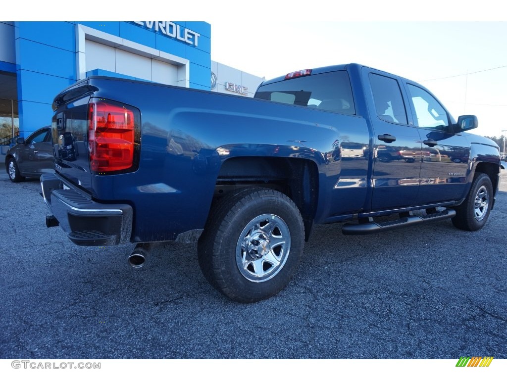 2016 Silverado 1500 WT Double Cab - Deep Ocean Blue Metallic / Dark Ash/Jet Black photo #6