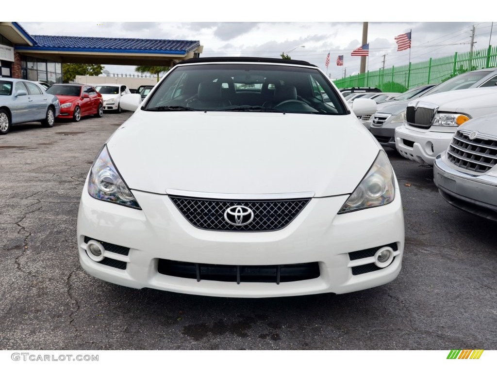 2007 Solara SLE V6 Convertible - Blizzard White Pearl / Dark Stone photo #2