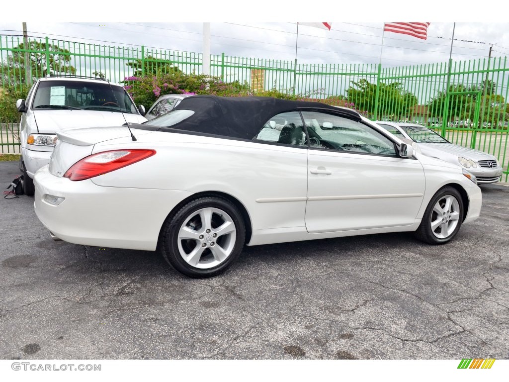 2007 Solara SLE V6 Convertible - Blizzard White Pearl / Dark Stone photo #6