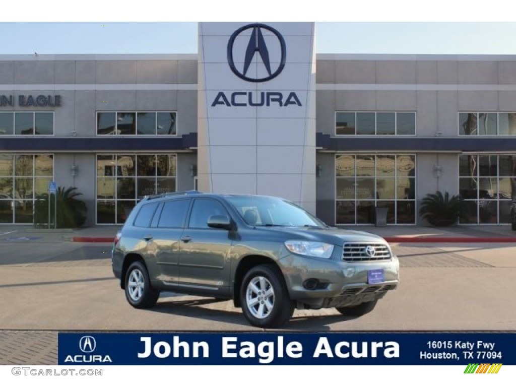 2010 Highlander V6 - Cypress Green Pearl / Ash photo #1