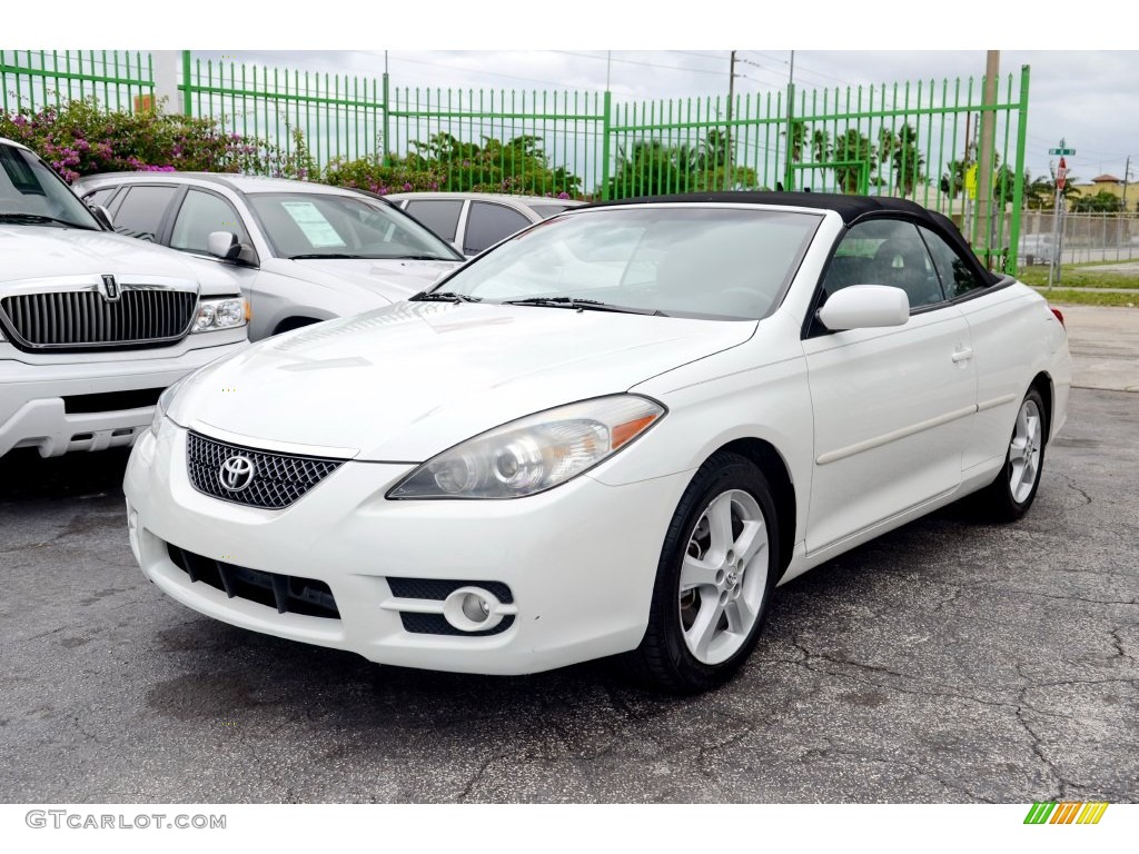 2007 Solara SLE V6 Convertible - Blizzard White Pearl / Dark Stone photo #26