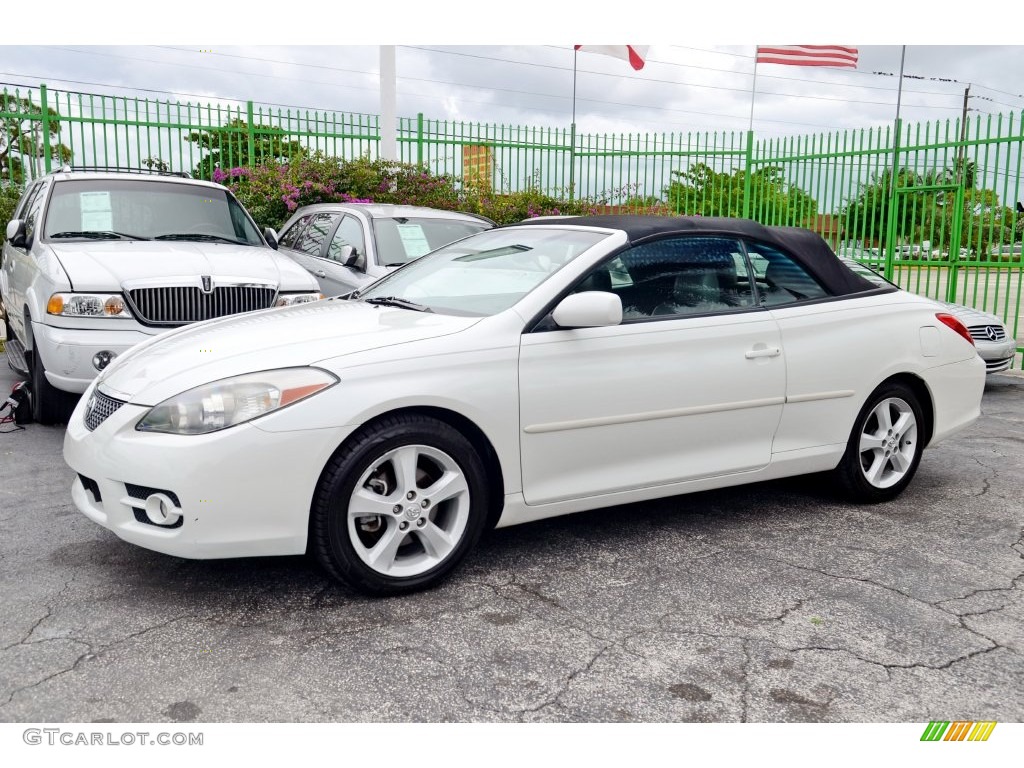 2007 Solara SLE V6 Convertible - Blizzard White Pearl / Dark Stone photo #27