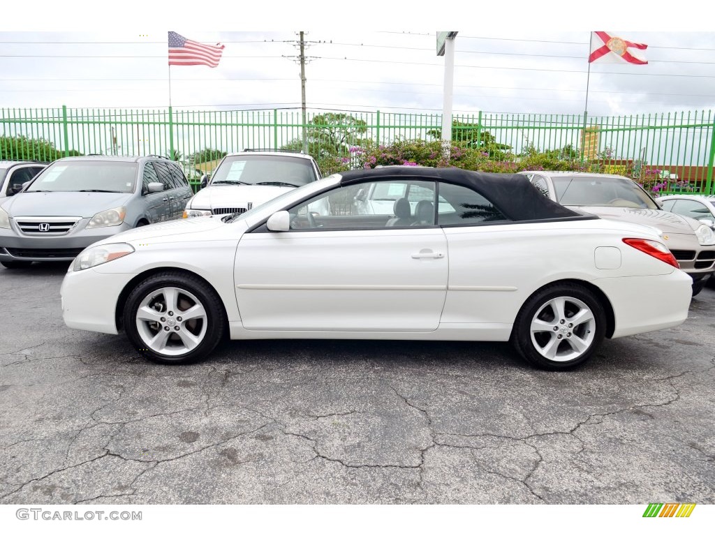 2007 Solara SLE V6 Convertible - Blizzard White Pearl / Dark Stone photo #28