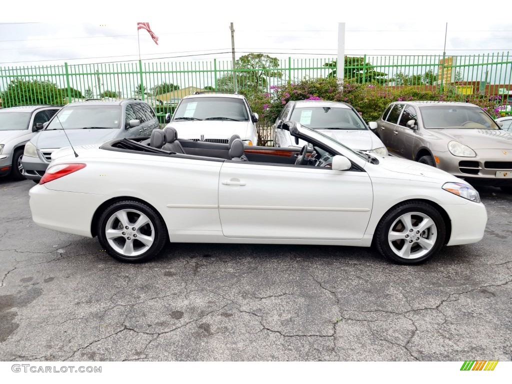 2007 Solara SLE V6 Convertible - Blizzard White Pearl / Dark Stone photo #42