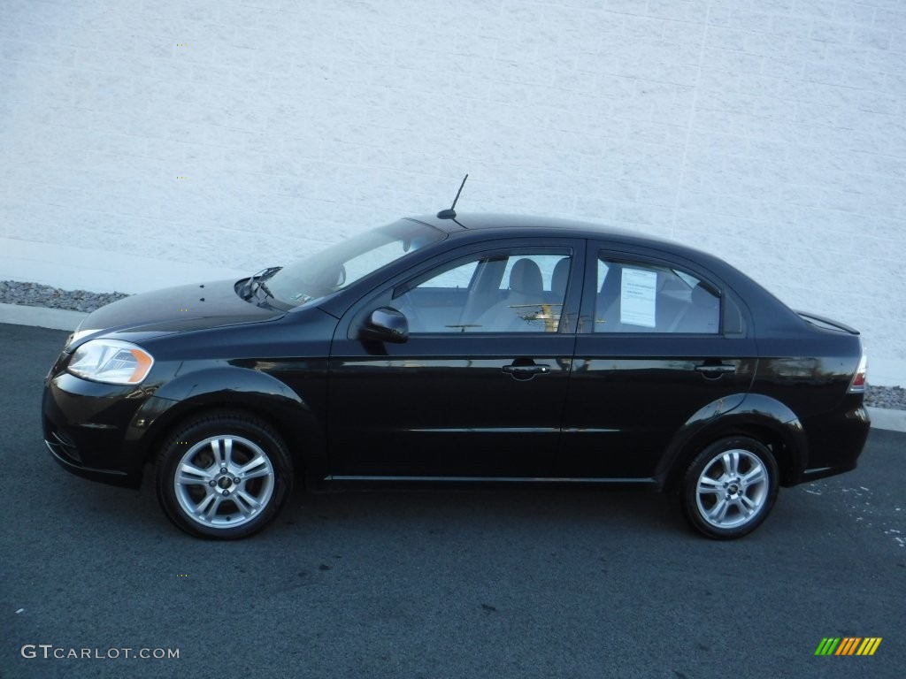 2010 Aveo LT Sedan - Black Granite / Neutral photo #2