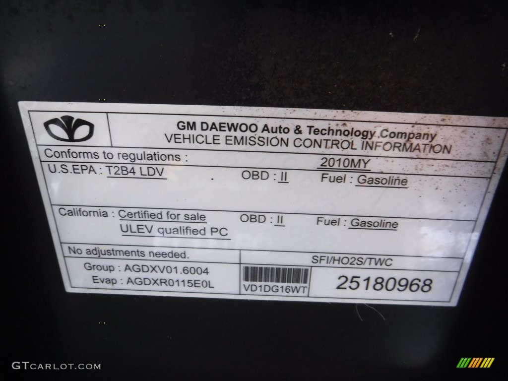 2010 Aveo LT Sedan - Black Granite / Neutral photo #13