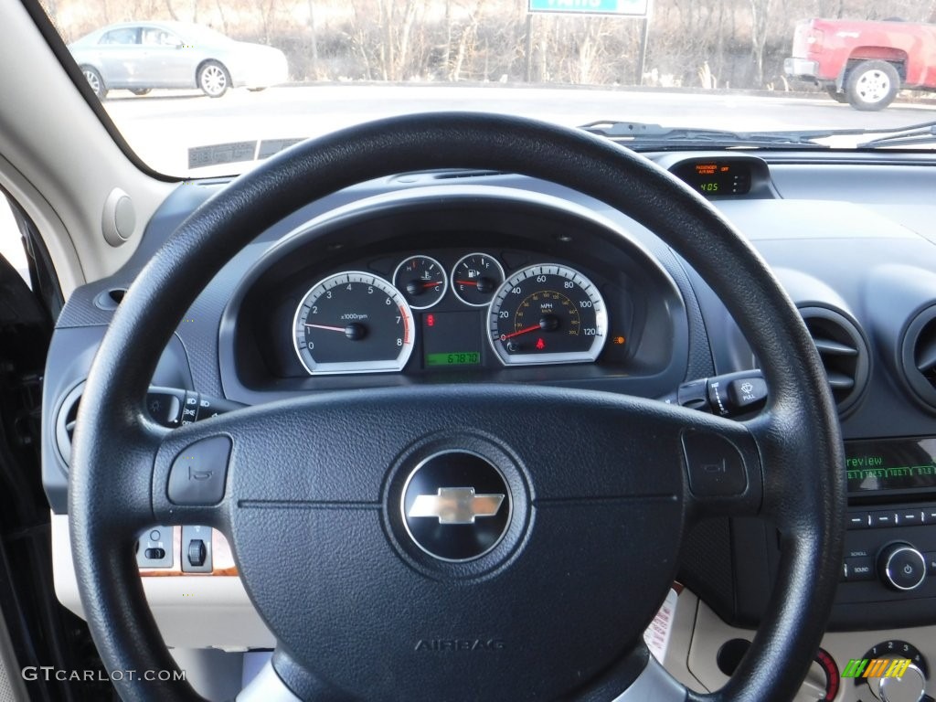 2010 Aveo LT Sedan - Black Granite / Neutral photo #25