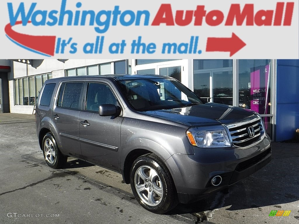 2015 Pilot EX-L 4WD - Modern Steel Metallic / Gray photo #1