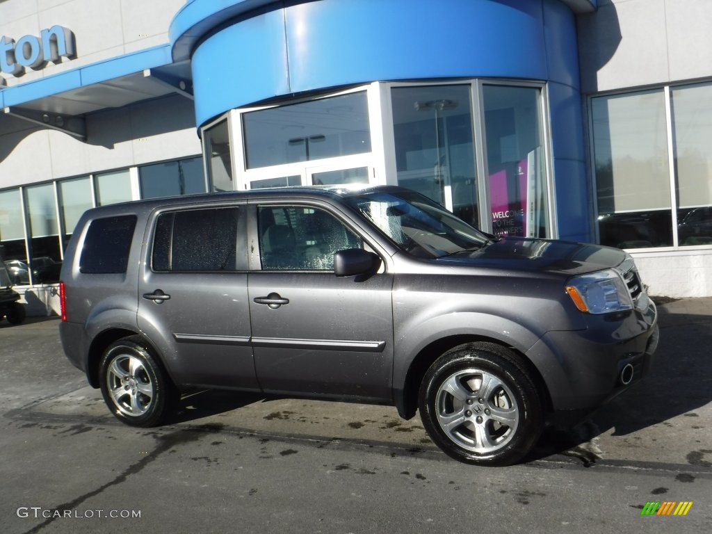 2015 Pilot EX-L 4WD - Modern Steel Metallic / Gray photo #2