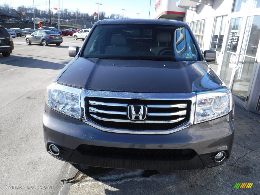 2015 Pilot EX-L 4WD - Modern Steel Metallic / Gray photo #4