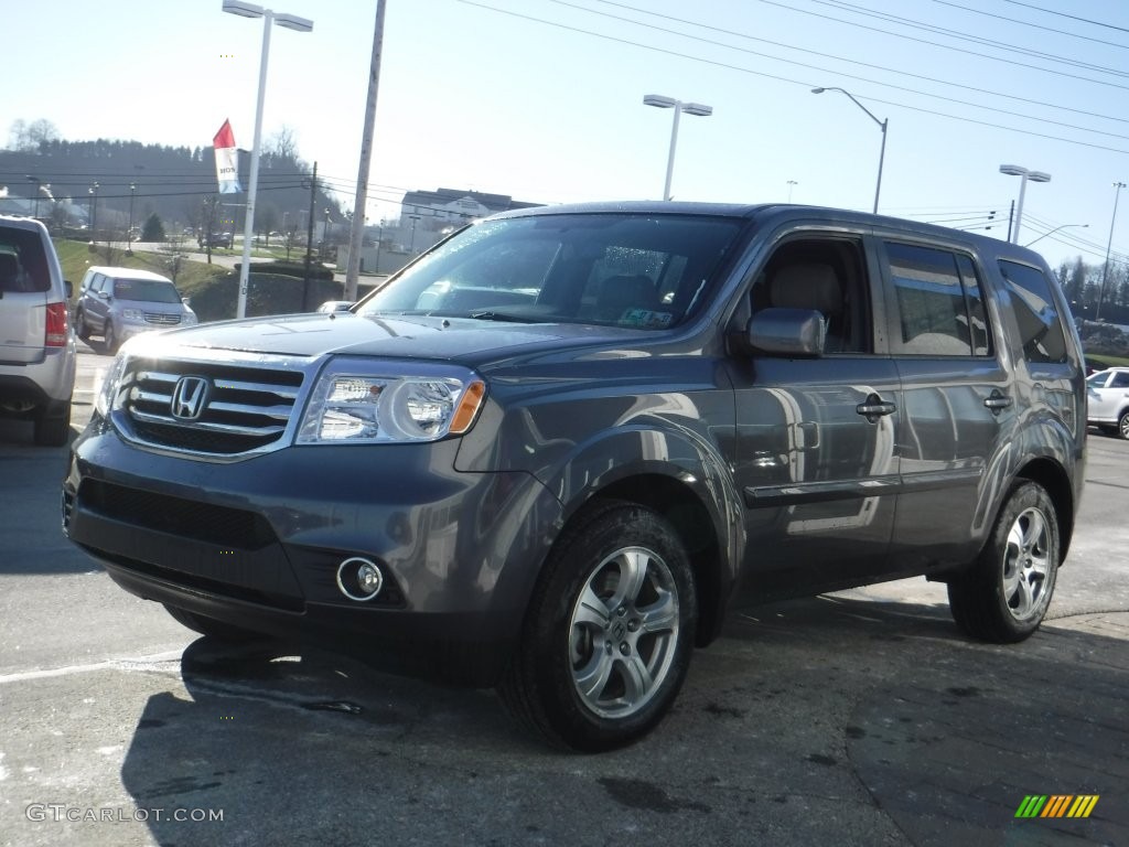 2015 Pilot EX-L 4WD - Modern Steel Metallic / Gray photo #5
