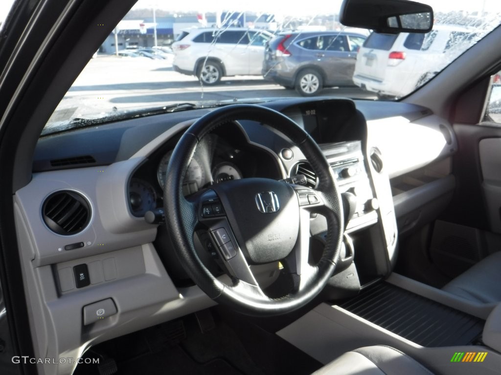 2015 Pilot EX-L 4WD - Modern Steel Metallic / Gray photo #12