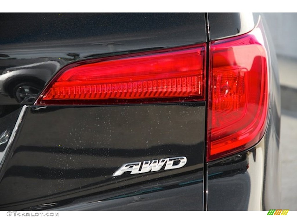 2016 Pilot EX AWD - Crystal Black Pearl / Gray photo #4