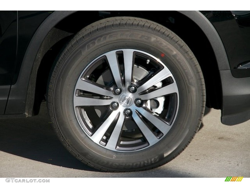 2016 Pilot EX AWD - Crystal Black Pearl / Gray photo #5