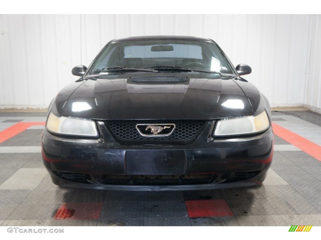 1999 Mustang V6 Coupe - Black / Dark Charcoal photo #4
