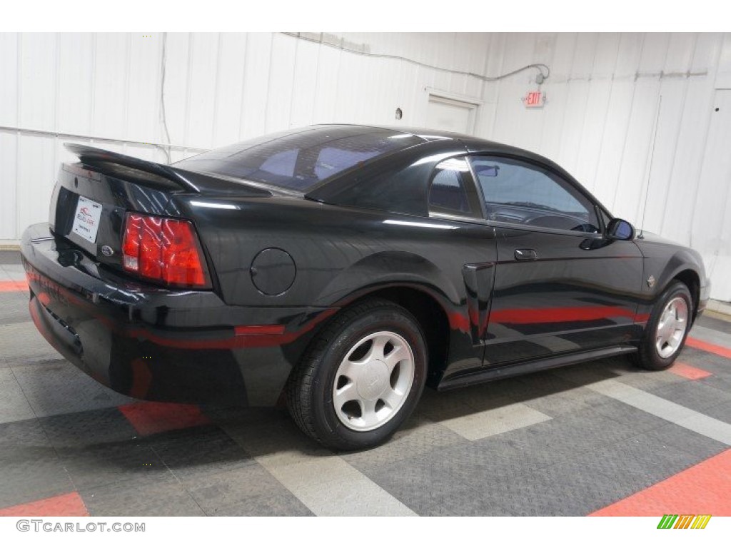 1999 Mustang V6 Coupe - Black / Dark Charcoal photo #7