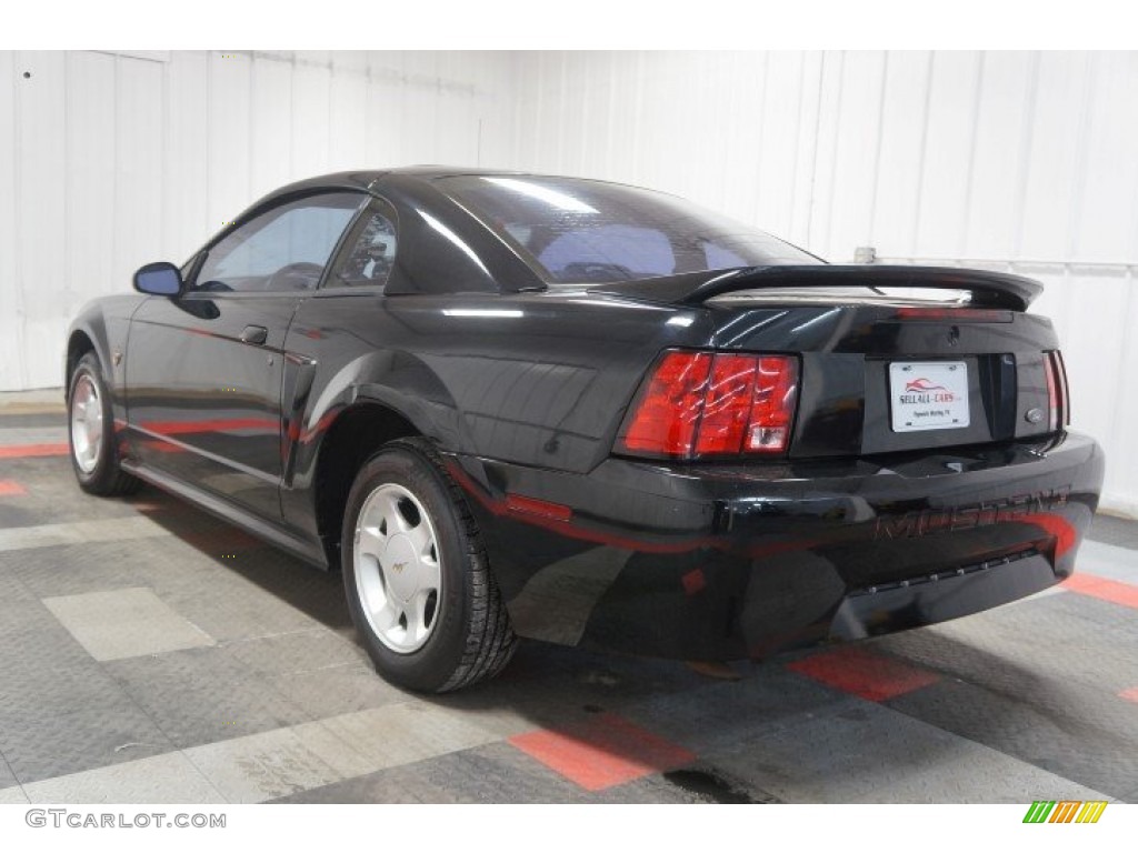 1999 Mustang V6 Coupe - Black / Dark Charcoal photo #10