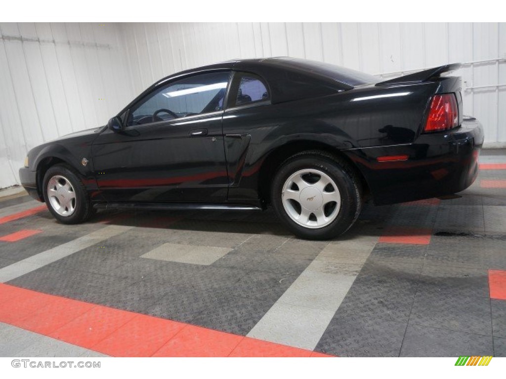 1999 Mustang V6 Coupe - Black / Dark Charcoal photo #11