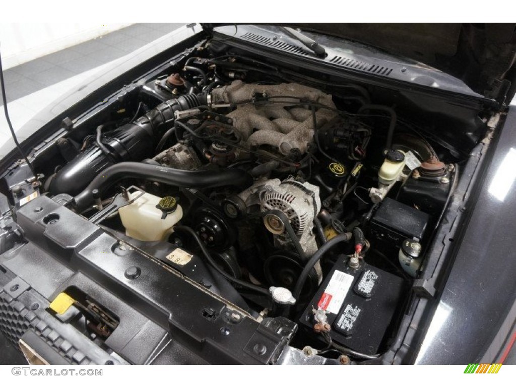 1999 Mustang V6 Coupe - Black / Dark Charcoal photo #42