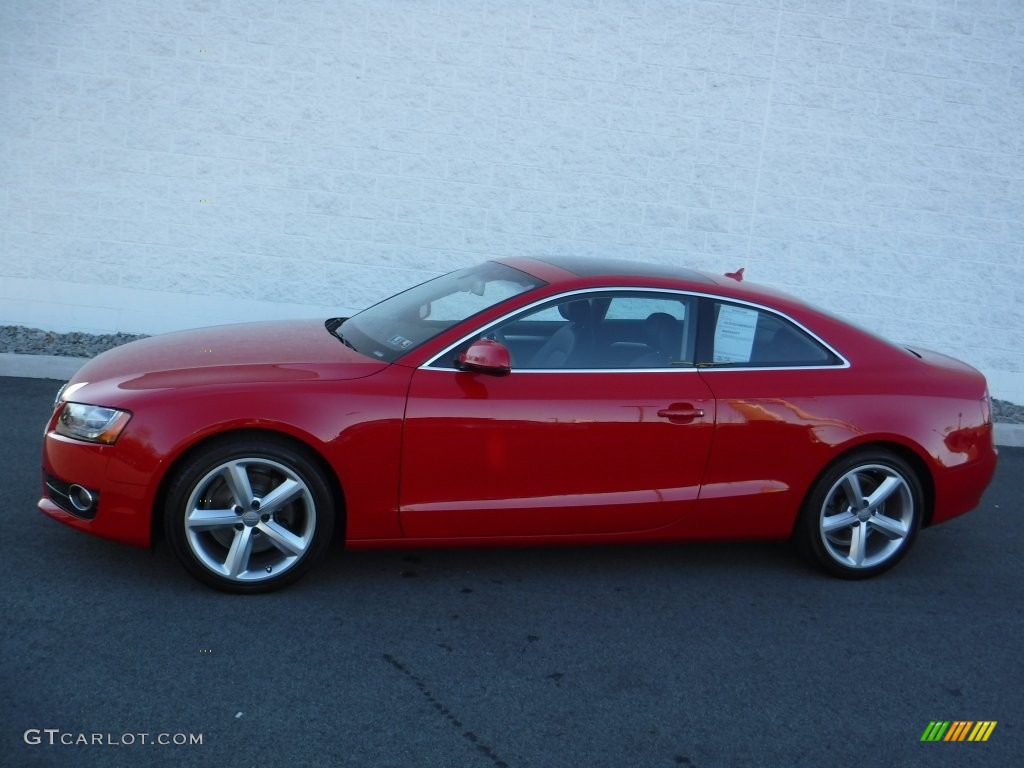 2010 A5 2.0T quattro Coupe - Brilliant Red / Black photo #2