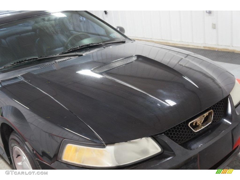 1999 Mustang V6 Coupe - Black / Dark Charcoal photo #49