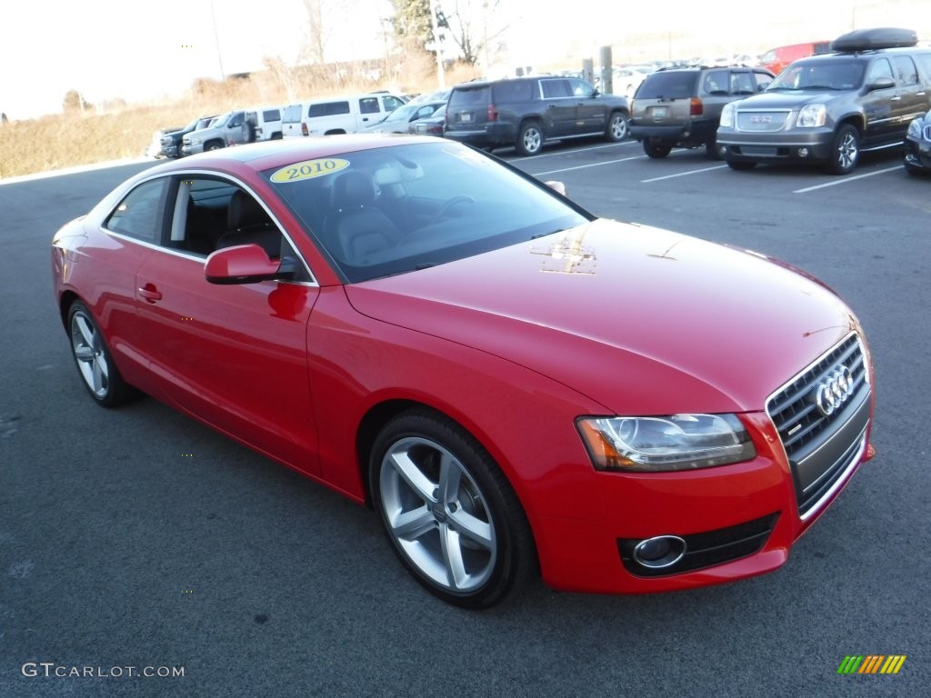 2010 A5 2.0T quattro Coupe - Brilliant Red / Black photo #7