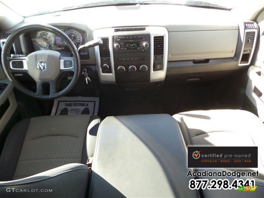 2010 Ram 1500 SLT Crew Cab 4x4 - Mineral Gray Metallic / Light Pebble Beige/Bark Brown photo #23