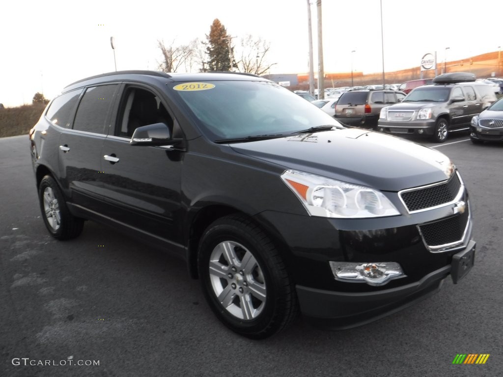 2012 Traverse LT AWD - Black Granite Metallic / Ebony photo #6