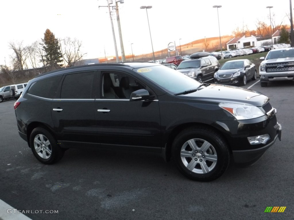 2012 Traverse LT AWD - Black Granite Metallic / Ebony photo #7
