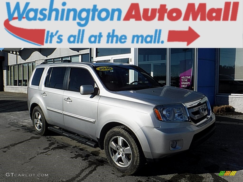 2010 Pilot EX-L 4WD - Alabaster Silver Metallic / Gray photo #1