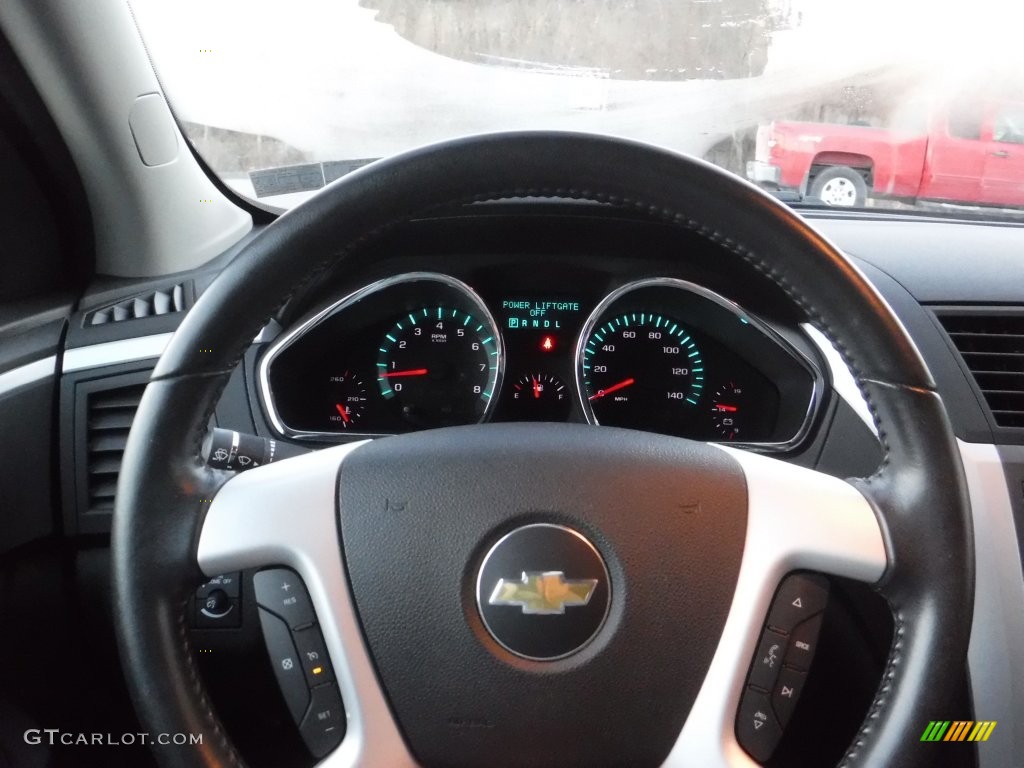 2012 Traverse LT AWD - Black Granite Metallic / Ebony photo #29