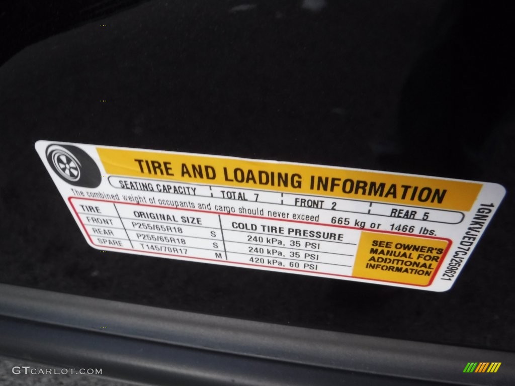 2012 Traverse LT AWD - Black Granite Metallic / Ebony photo #36