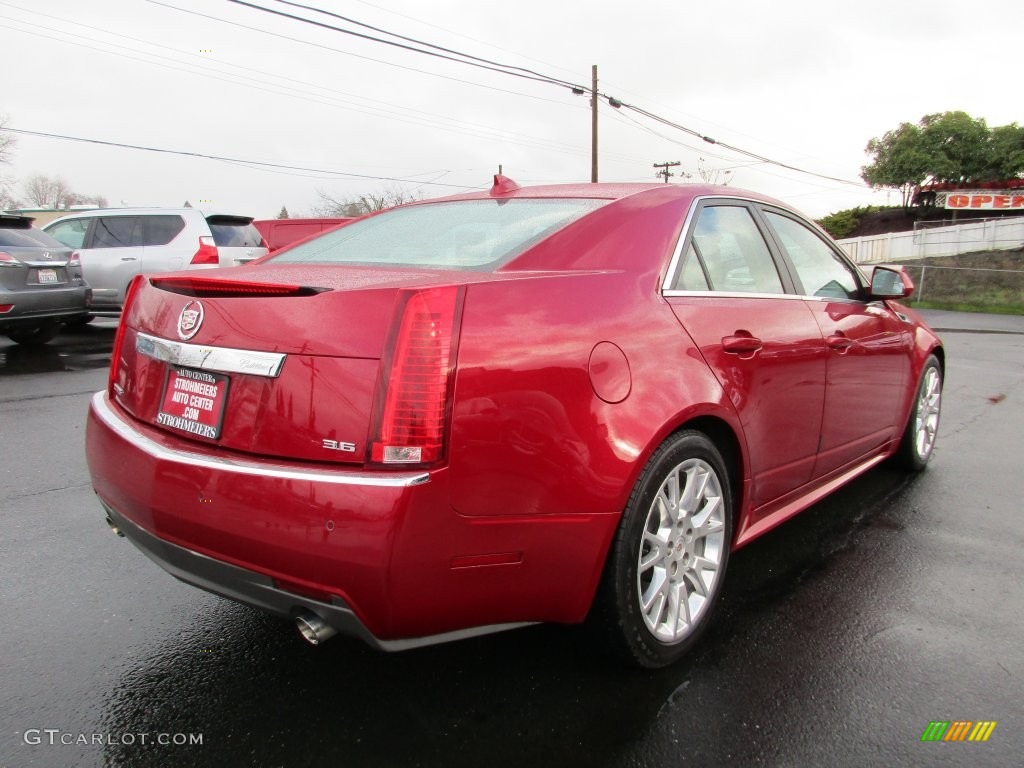 2012 CTS 3.6 Sedan - Crystal Red Tintcoat / Cashmere/Cocoa photo #7