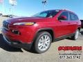 Deep Cherry Red Crystal Pearl 2016 Jeep Cherokee Limited