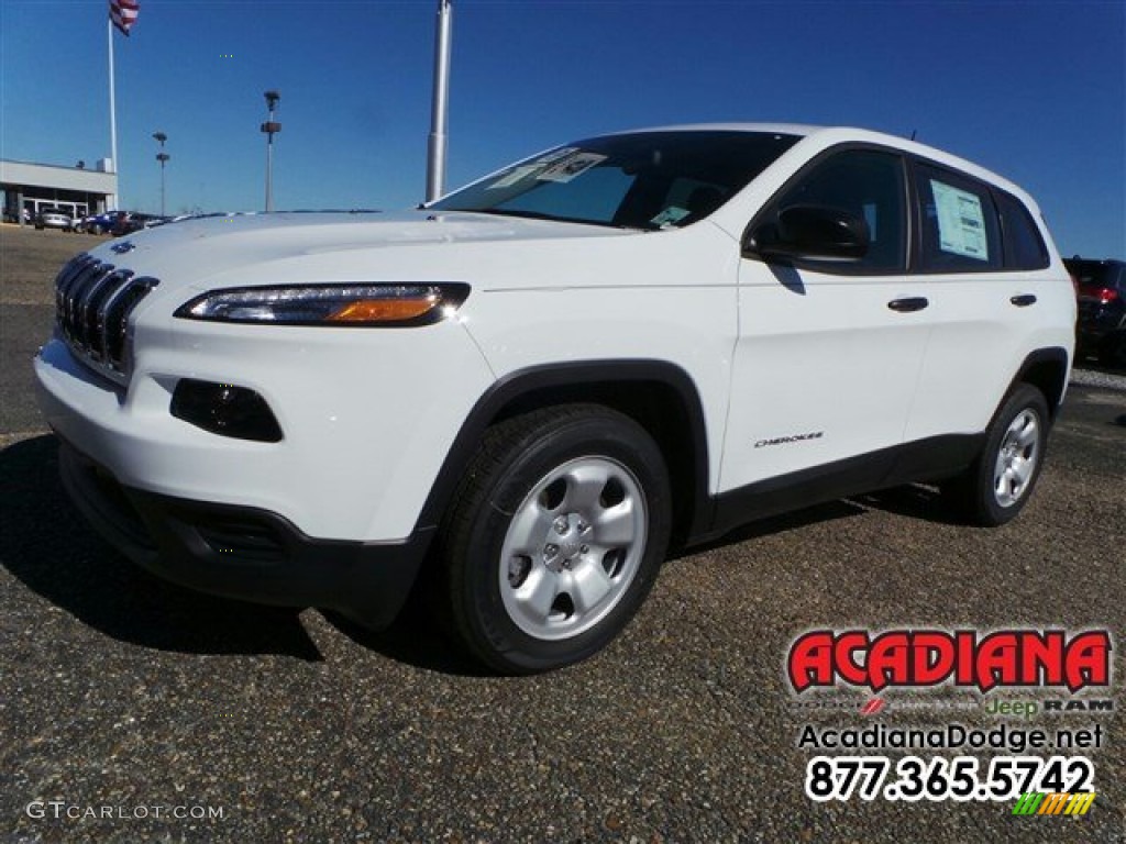 2016 Cherokee Sport - Bright White / Black photo #1