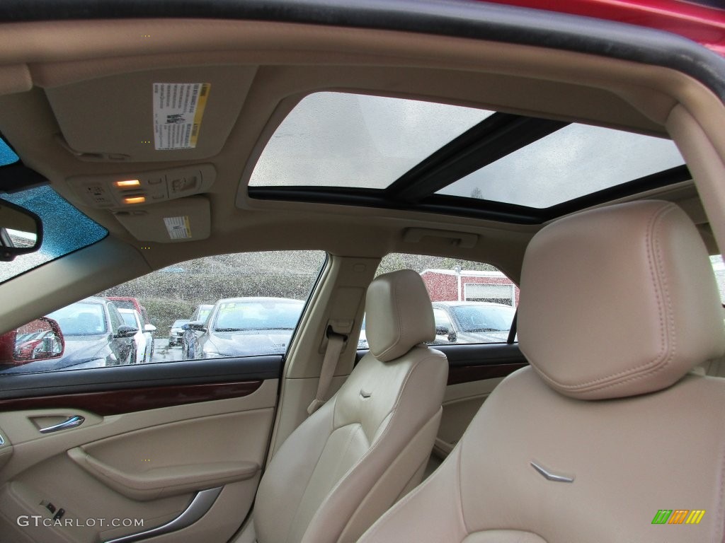 2012 CTS 3.6 Sedan - Crystal Red Tintcoat / Cashmere/Cocoa photo #25
