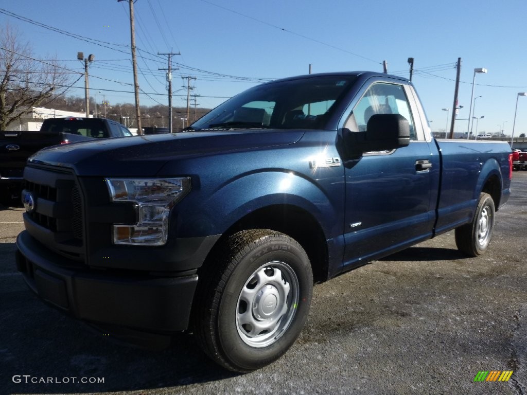 2016 F150 XL Regular Cab - Blue Jeans / Medium Earth Gray photo #9