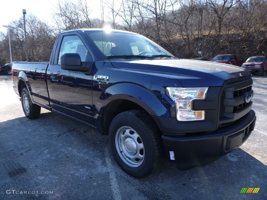 2016 F150 XL Regular Cab - Blue Jeans / Medium Earth Gray photo #11