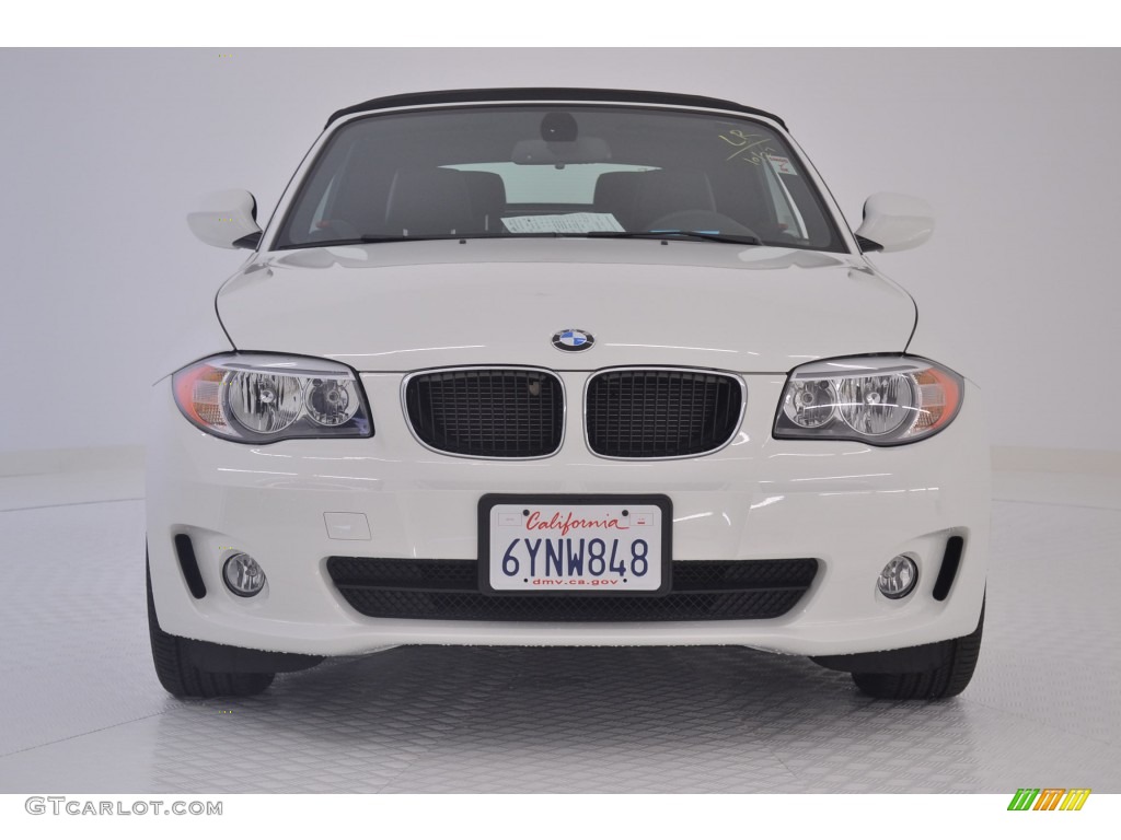 2013 1 Series 128i Convertible - Alpine White / Black photo #2