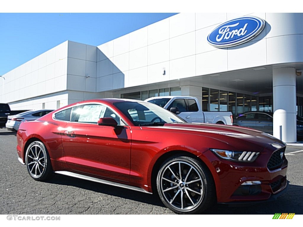 Ruby Red Metallic Ford Mustang