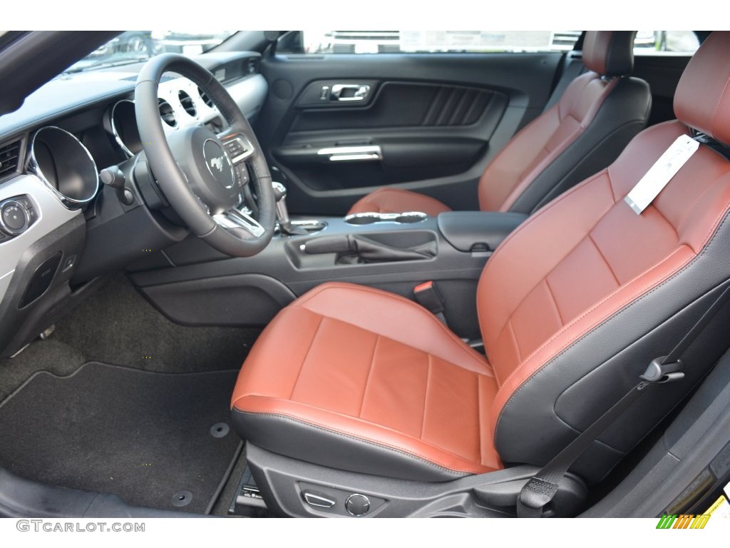 Dark Saddle Interior 2016 Ford Mustang GT Premium Convertible Photo #109867673