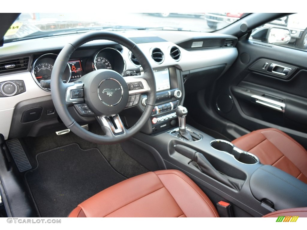Dark Saddle Interior 2016 Ford Mustang GT Premium Convertible Photo #109867694