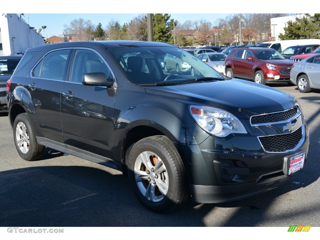 2013 Equinox LS AWD - Ashen Gray Metallic / Light Titanium/Jet Black photo #3