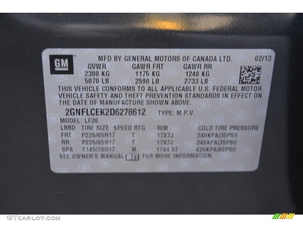 2013 Equinox LS AWD - Ashen Gray Metallic / Light Titanium/Jet Black photo #21