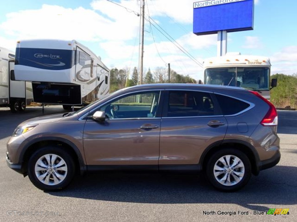 2012 CR-V EX-L - Urban Titanium Metallic / Black photo #2