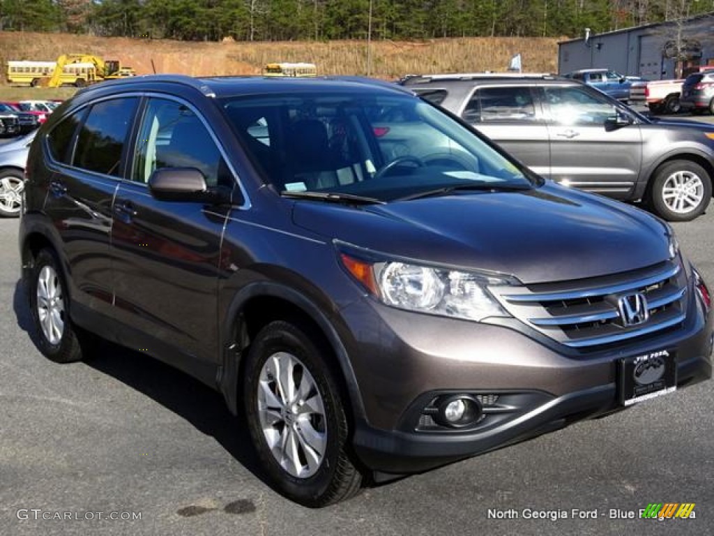 2012 CR-V EX-L - Urban Titanium Metallic / Black photo #7