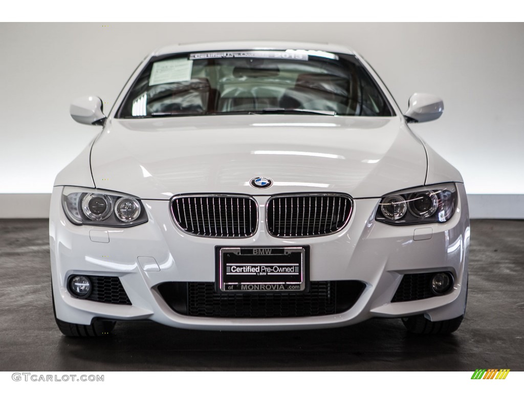 2013 3 Series 335i Coupe - Alpine White / Coral Red/Black photo #2