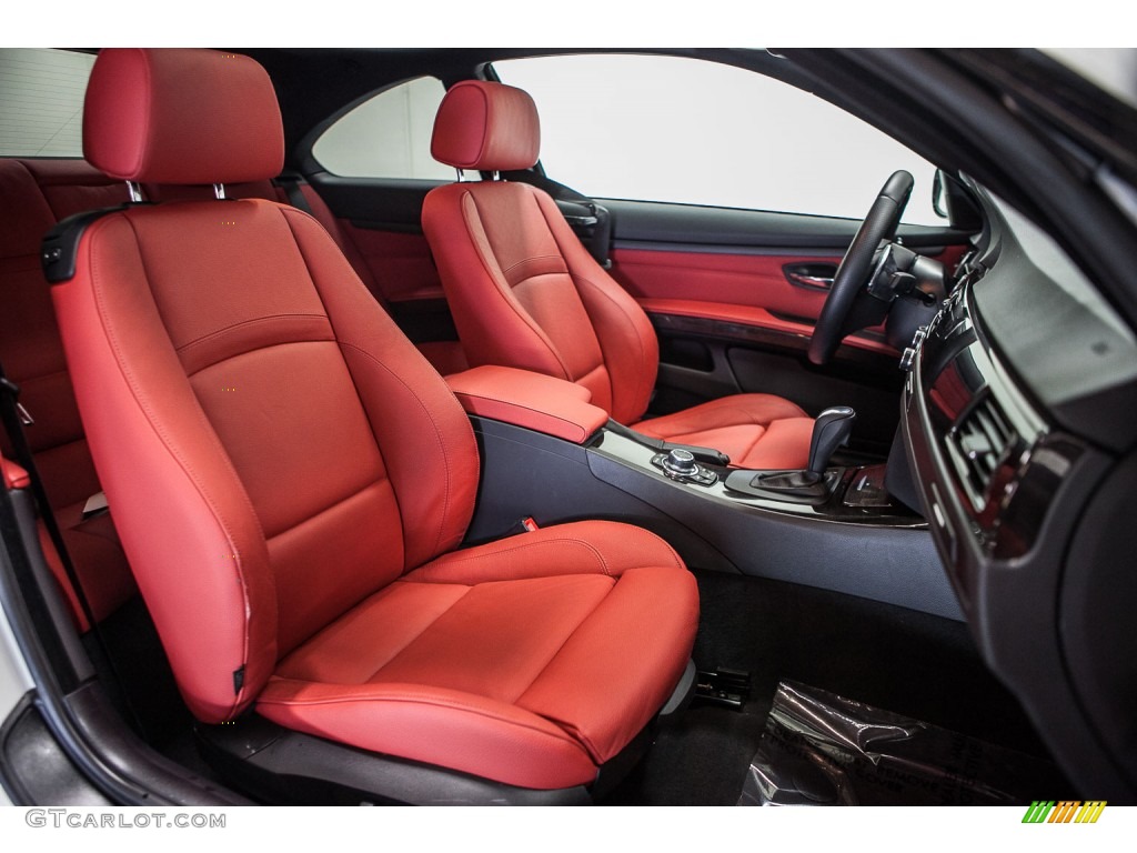 2013 3 Series 335i Coupe - Alpine White / Coral Red/Black photo #14