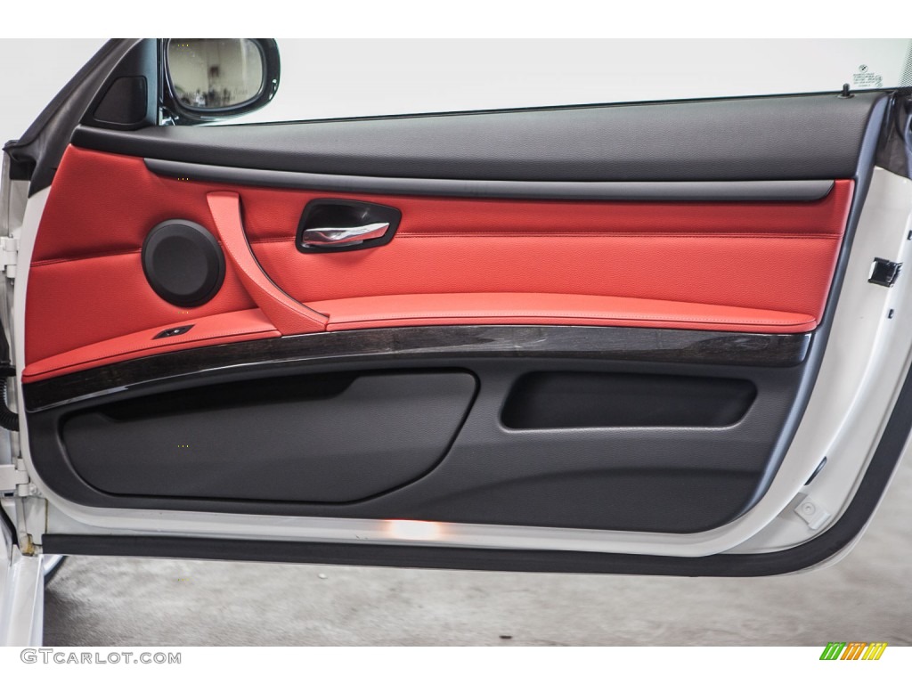 2013 3 Series 335i Coupe - Alpine White / Coral Red/Black photo #24