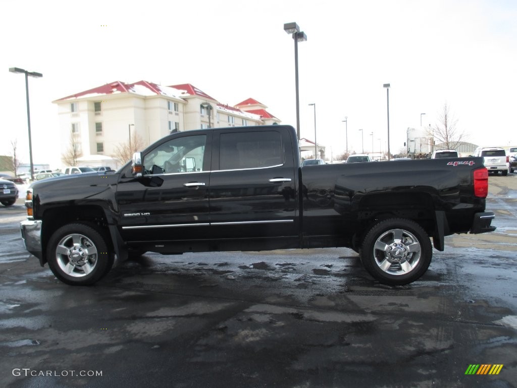 Black 2016 Chevrolet Silverado 2500HD LTZ Crew Cab 4x4 Exterior Photo #109873405